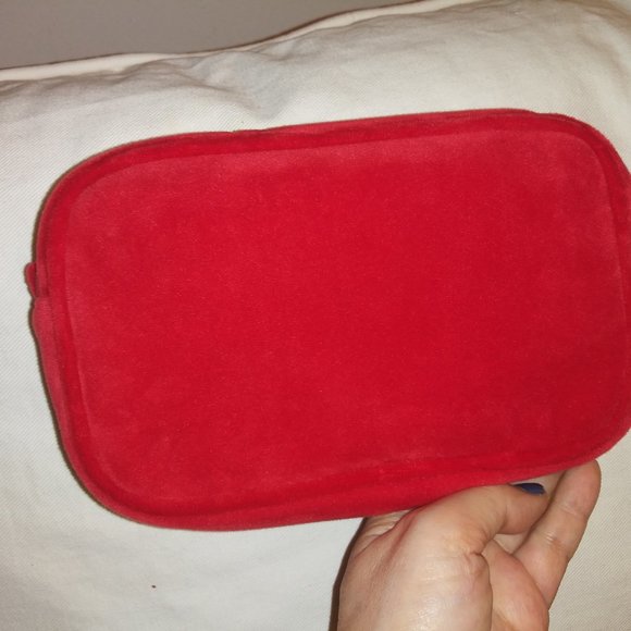 Chanel Red Velvet Makeup Bag - Picture 3 of 6